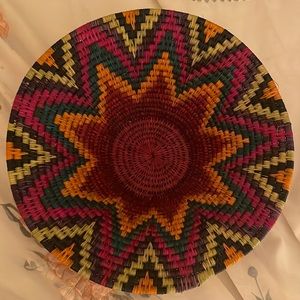 Vintage Decorative woven multi color basket